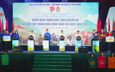 HẢI PHÒNG: RA QUÂN CHIẾN DỊCH THANH NIÊN TÌNH NGUYỆN HÈ NĂM 2026