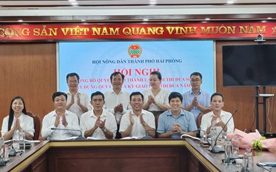Hội Nông dân thành phố kiểm tra công tác Hội và phong trào nông dân tại Cụm thi đua số 09