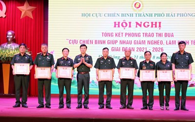 Tổng kết Phong trào “Cựu chiến binh giúp nhau giảm nghèo, làm kinh tế giỏi” giai đoạn 2021-2026